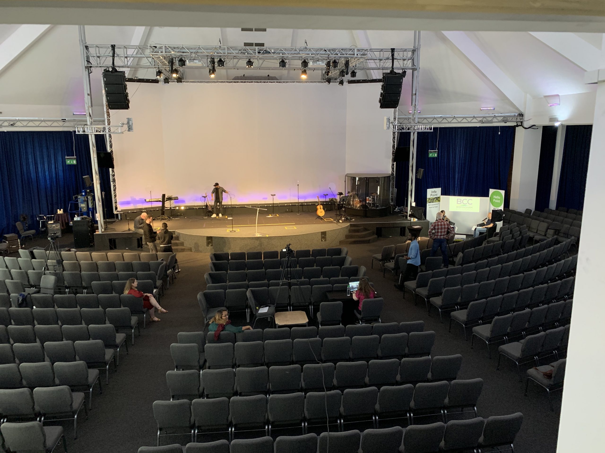 install of church sound and lighting system